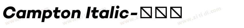 Campton Italic字体转换 Campton Italic字体转换